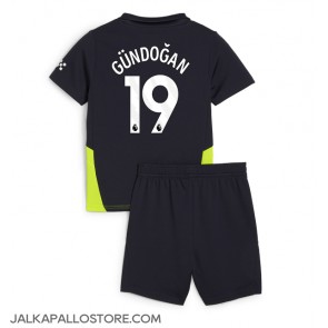 Manchester City Ilkay Gundogan #19 Vieraspaita Lapsille 2024-25 Lyhythihainen (+ shortsit)